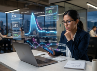Cómo aprovechar los picos de tráfico en eventos (como el mundial) para crecer en redes. creador analizando picos de tráfico en redes sociales y optimizando contenido para mantener el alcance